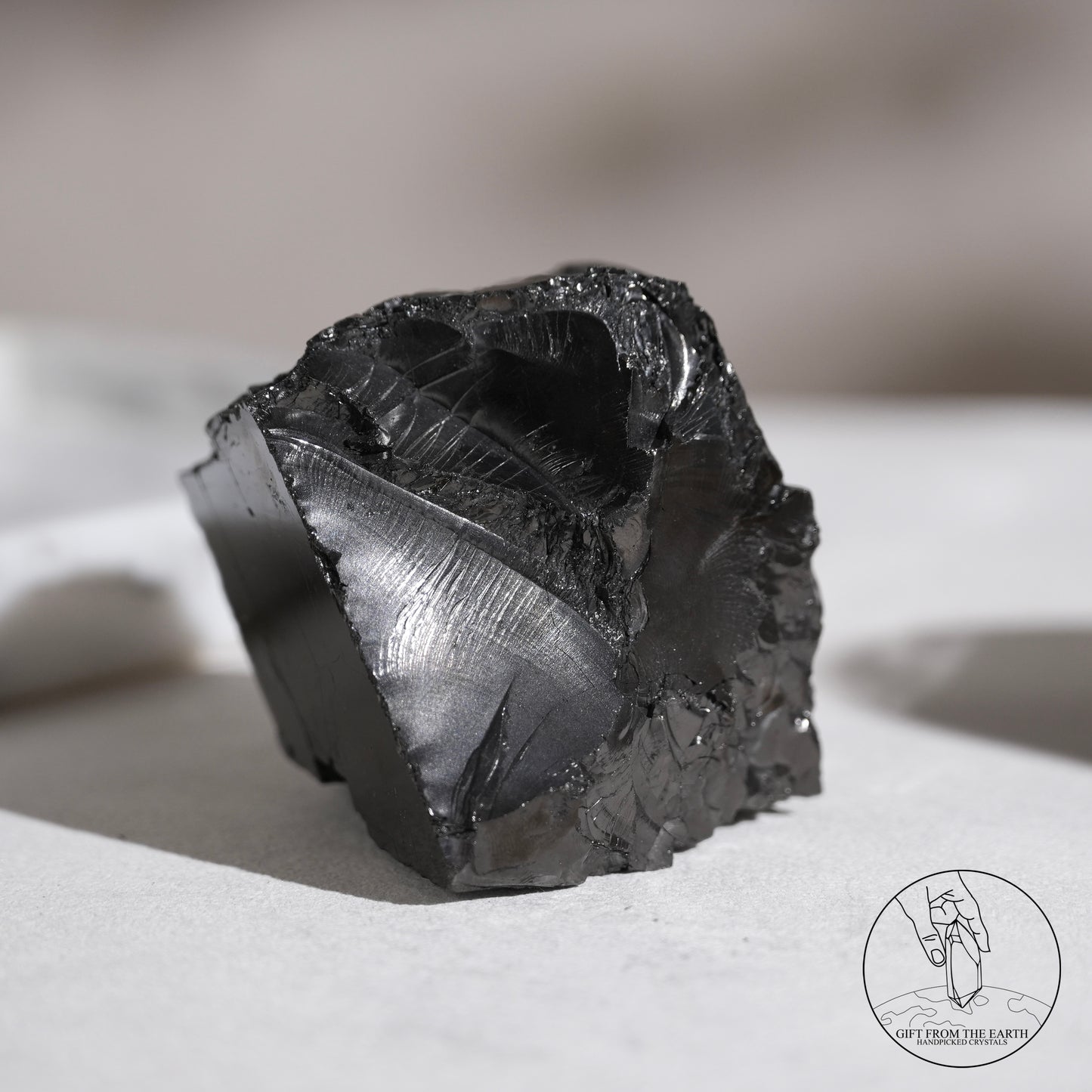 Colombian carbon-included quartz 