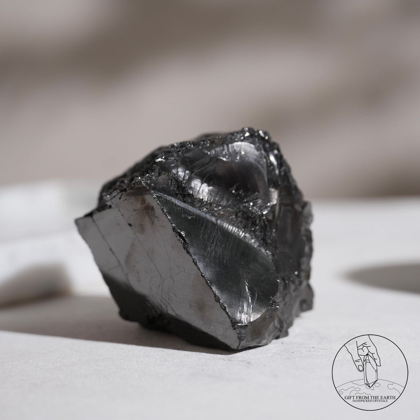 Colombian carbon-included quartz 