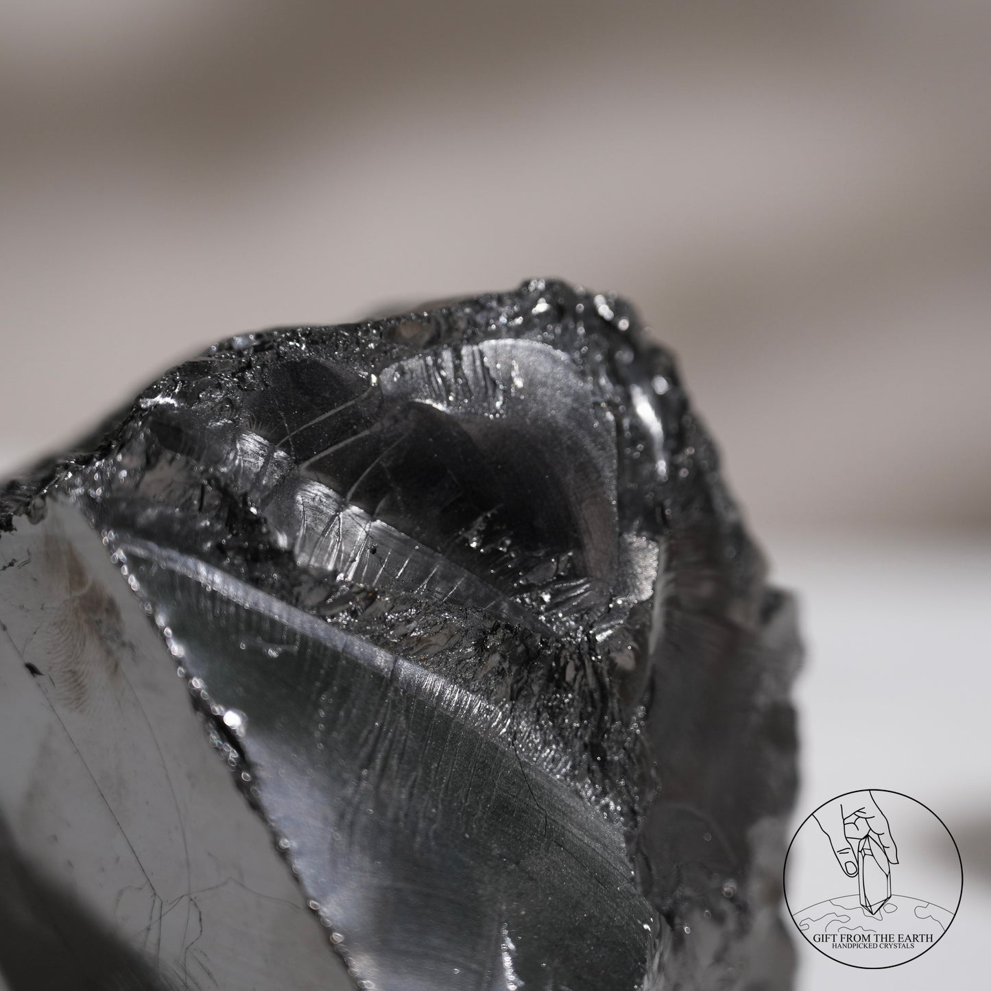 Colombian carbon-included quartz 