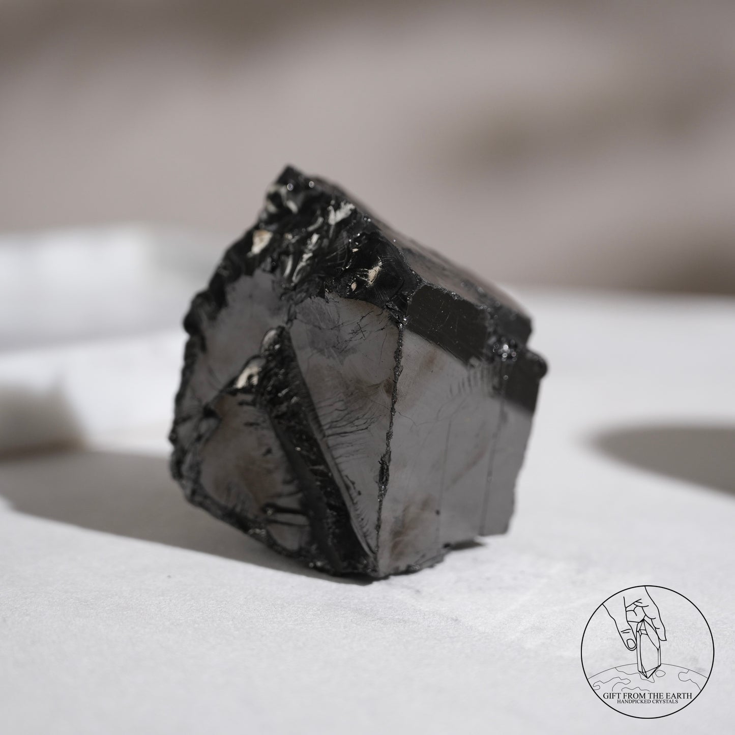 Colombian carbon-included quartz 