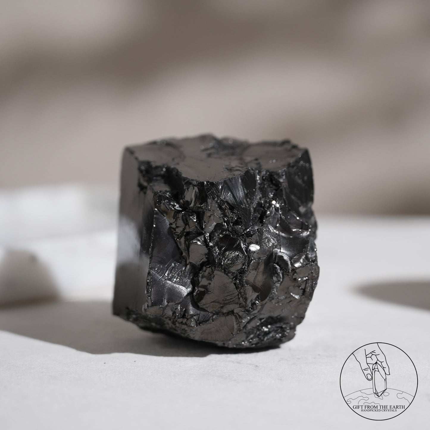 Colombian carbon-included quartz 