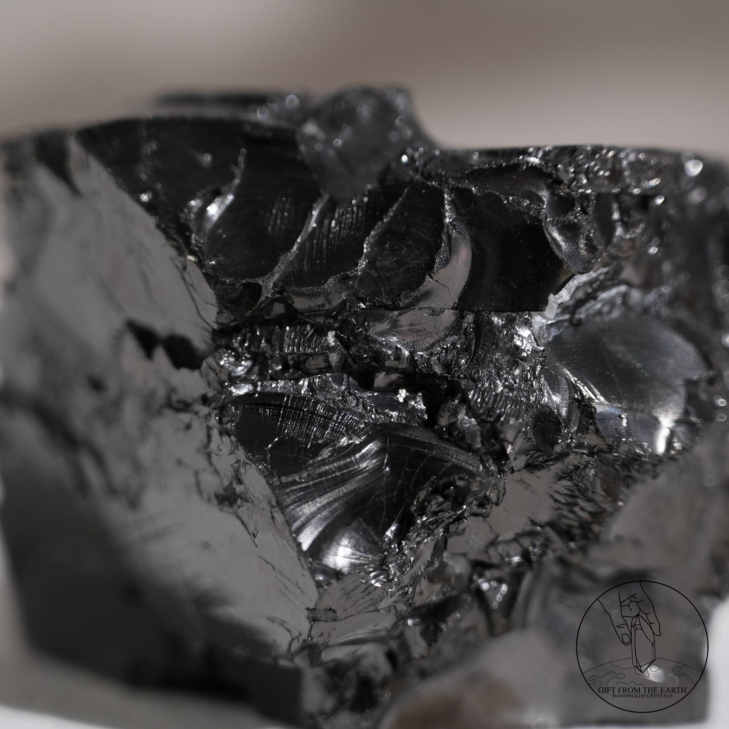 Colombian carbon-included quartz 