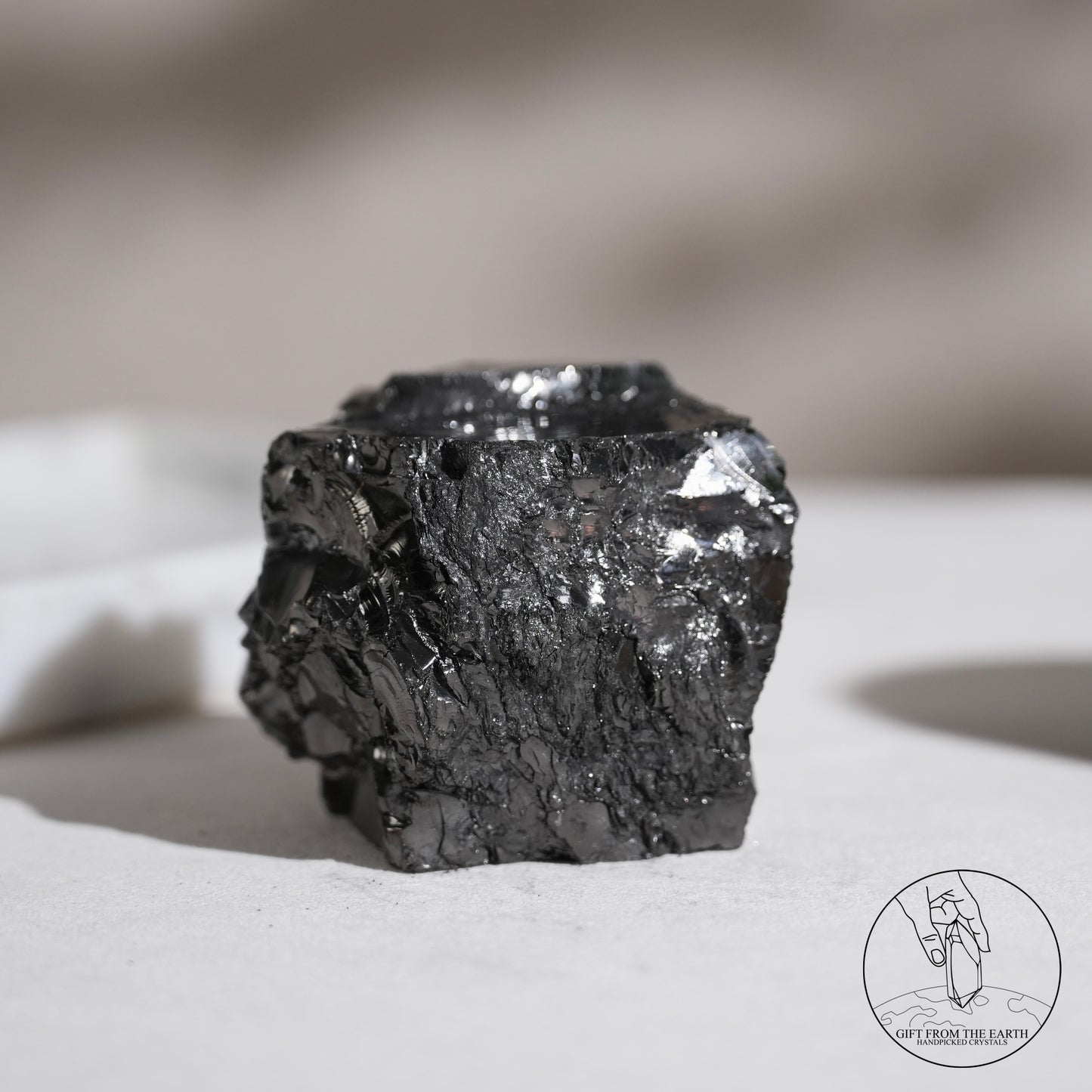 Colombian carbon-included quartz 