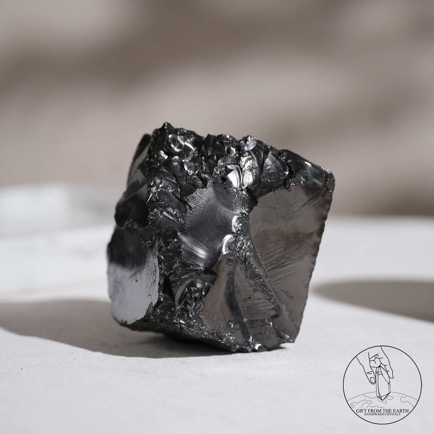 Colombian carbon-included quartz 