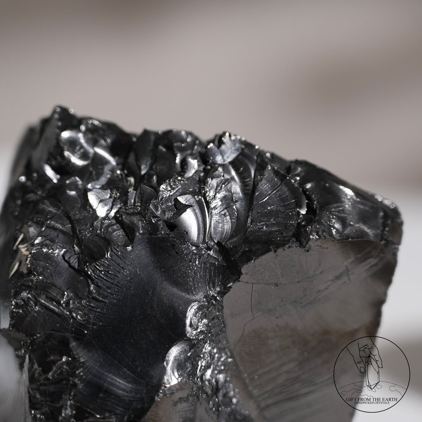 Colombian carbon-included quartz 