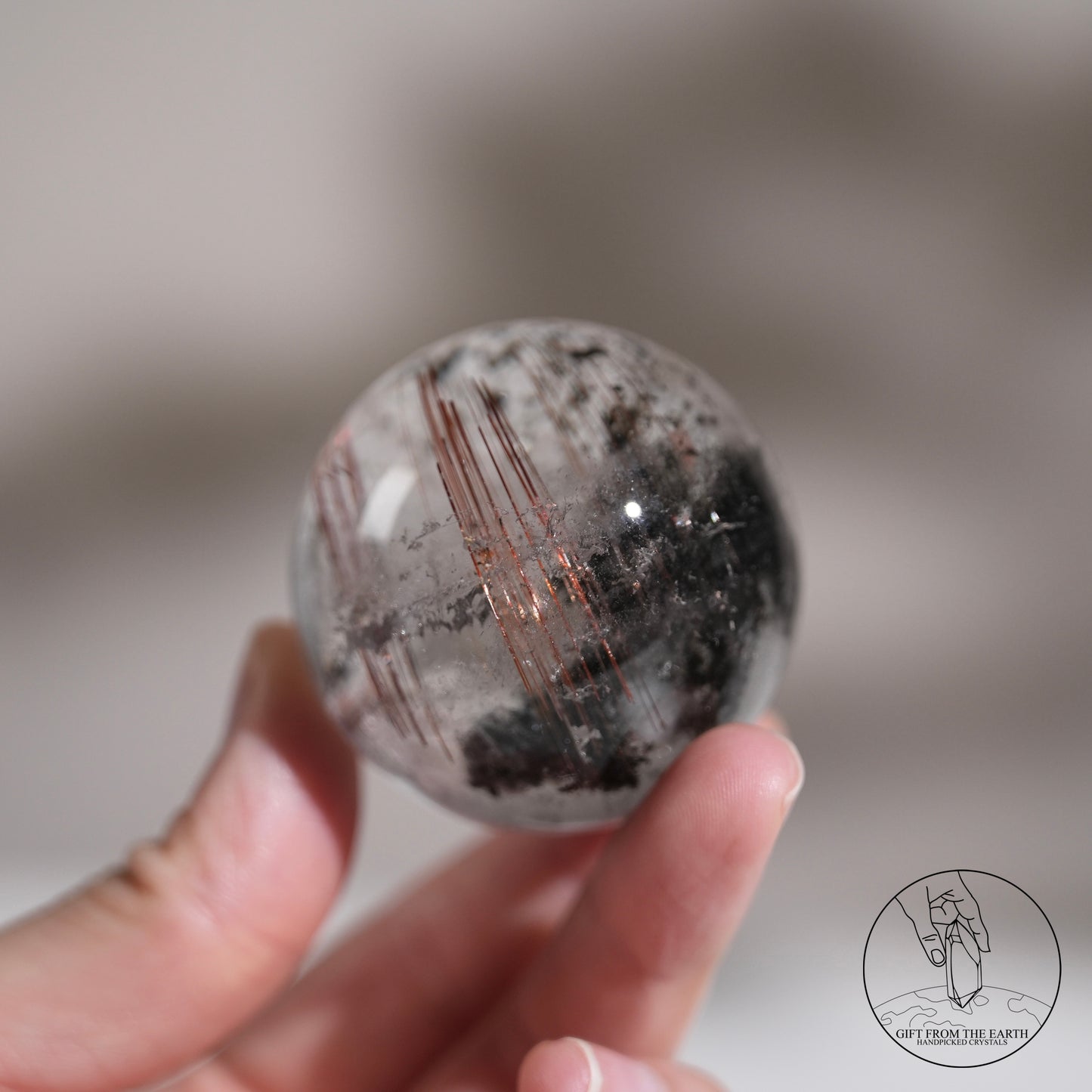 紅髮晶綠幽靈水晶球