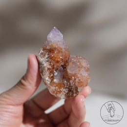 南非紫黃精靈水晶赤鐵礦共生