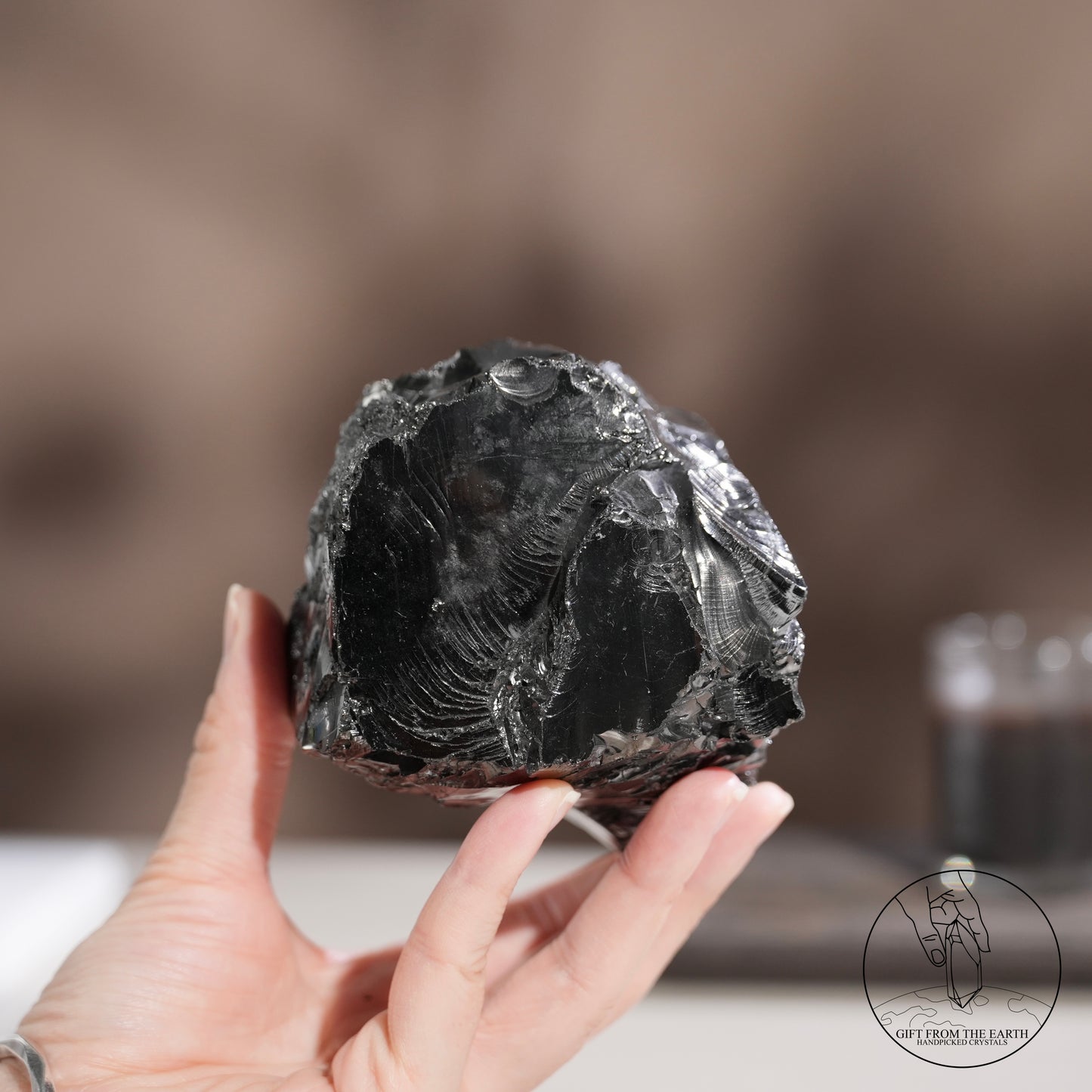 Colombian carbon-included quartz 