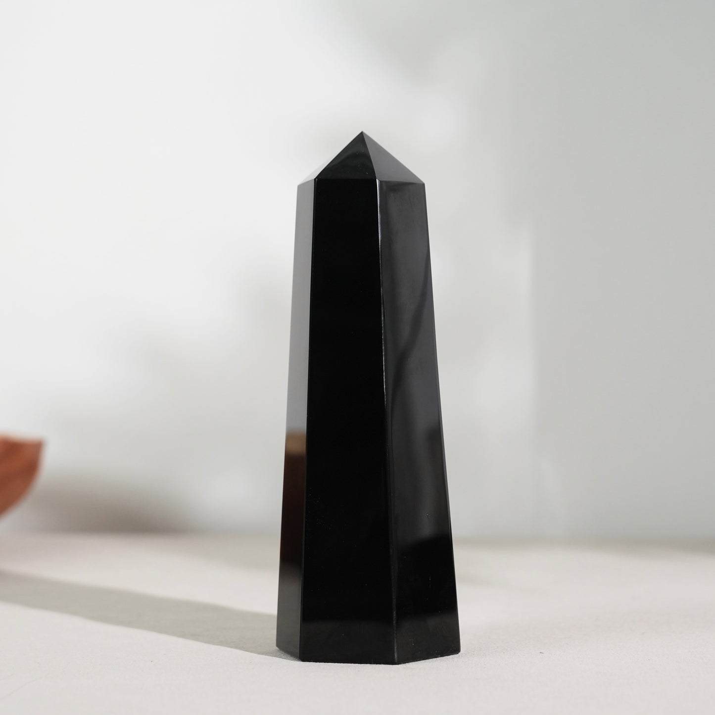 Golden obsidian sphere