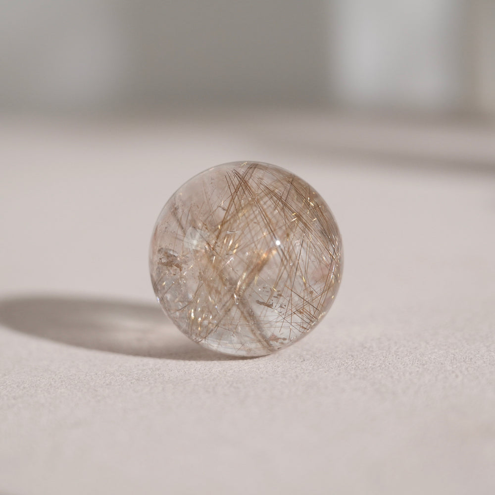 Rutilated Quartz Sphere