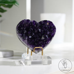 Heart Shape Amethyst Cluster