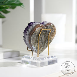 Heart Shape Amethyst Cluster