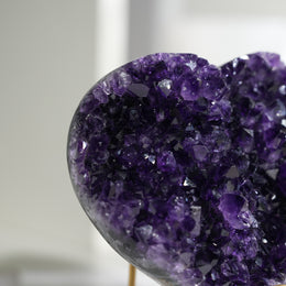 Heart Shape Amethyst Cluster