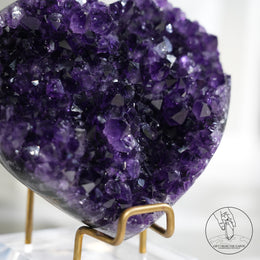 Heart Shape Amethyst Cluster