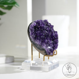 Heart Shape Amethyst Cluster