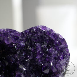 Heart Shape Amethyst Cluster