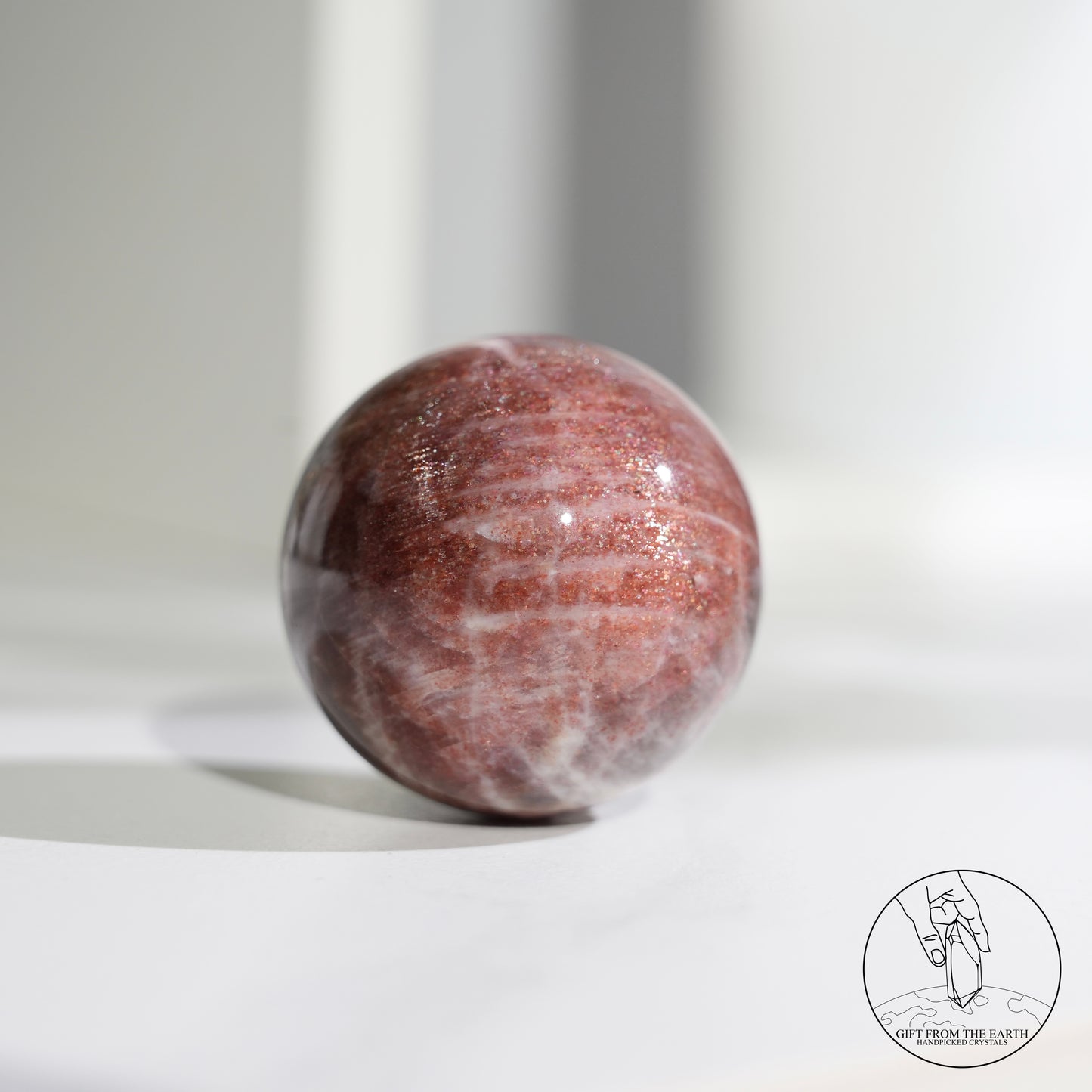 Golden sunstone sphere