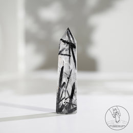 Clear Quartz Tower Black Tourmalinewith