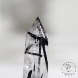 Clear Quartz Tower Black Tourmalinewith
