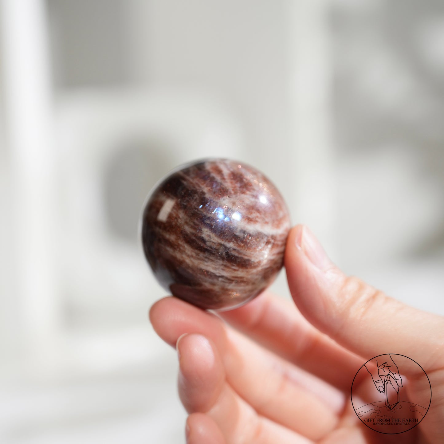 Golden sunstone sphere