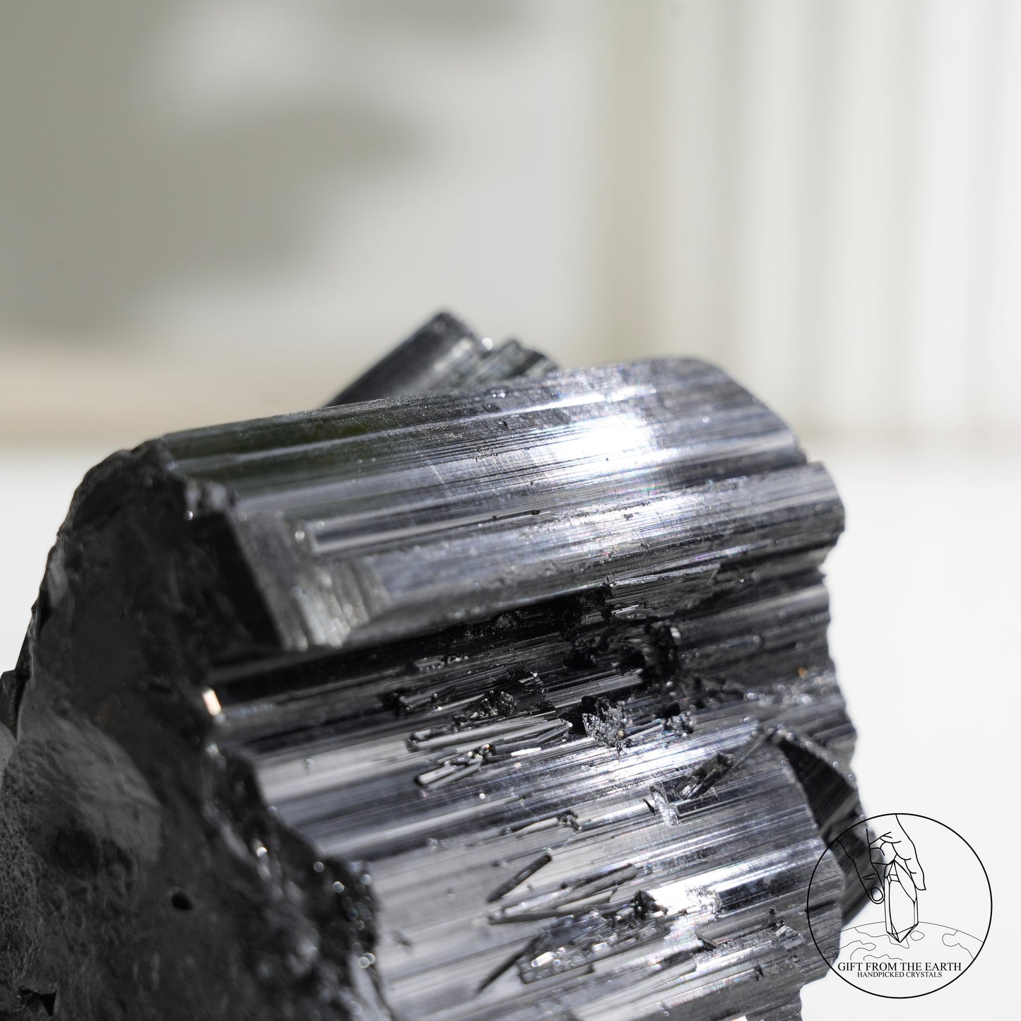 Mozambique lustrous black tourmaline 
