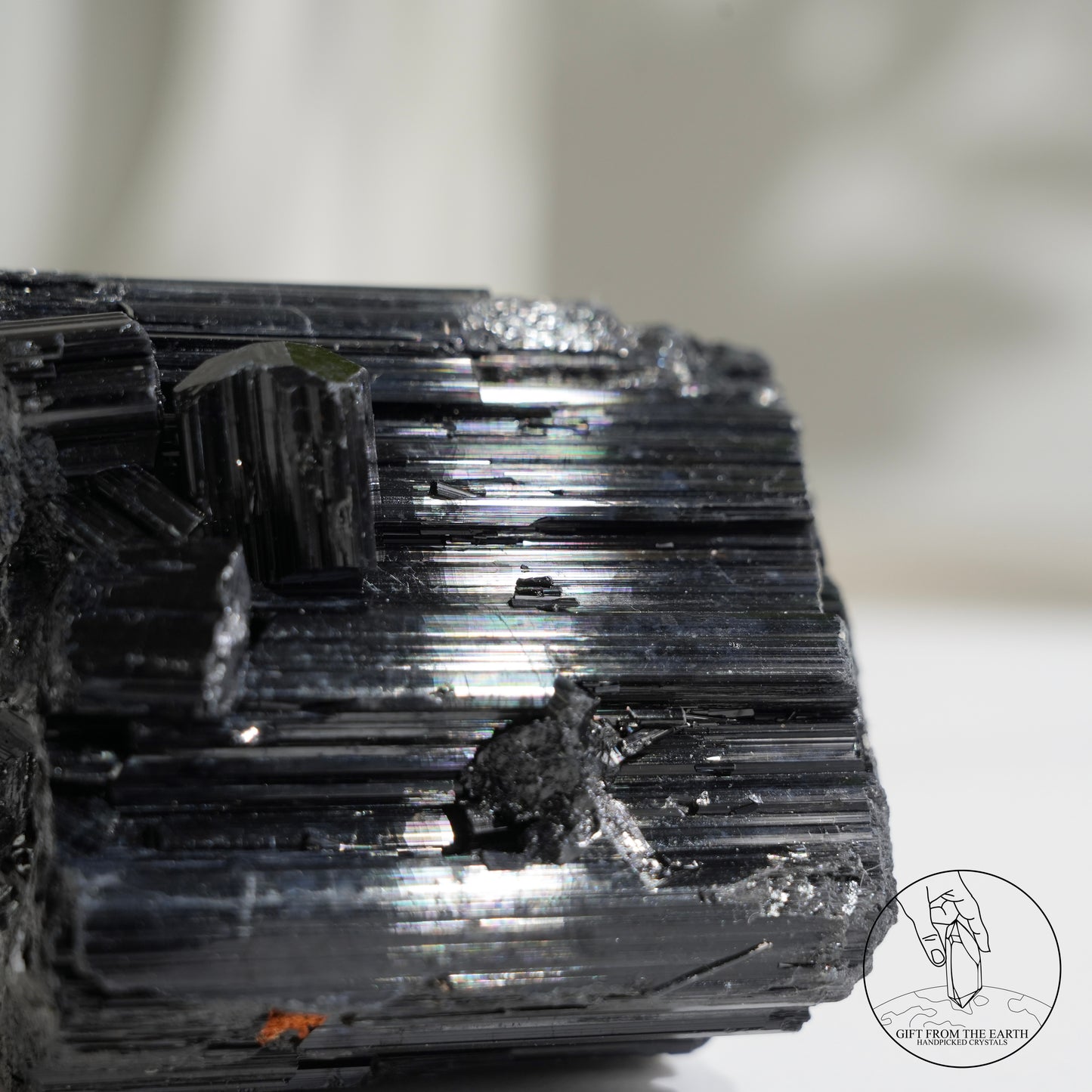 莫桑比克亮面黑碧璽原石