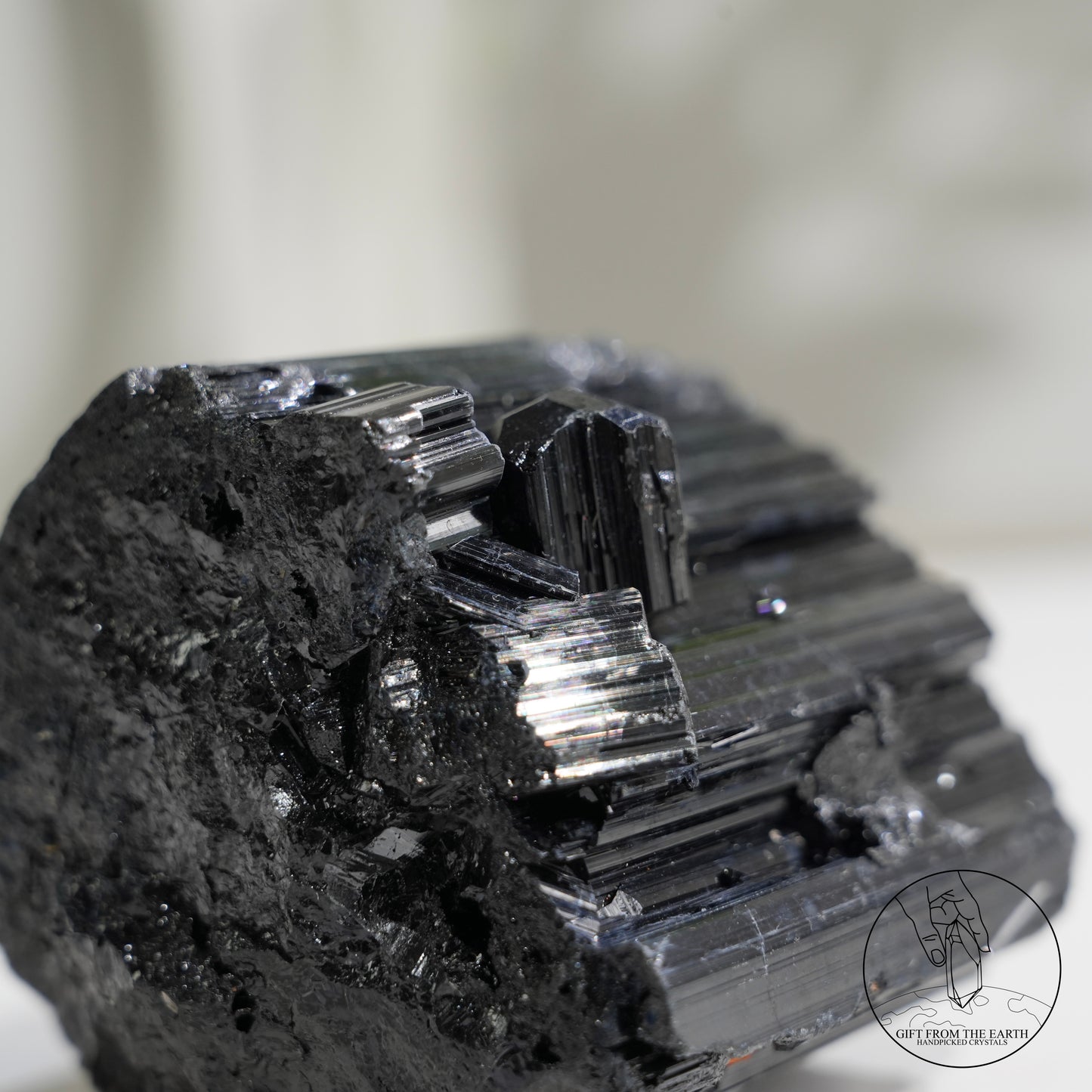 莫桑比克亮面黑碧璽原石