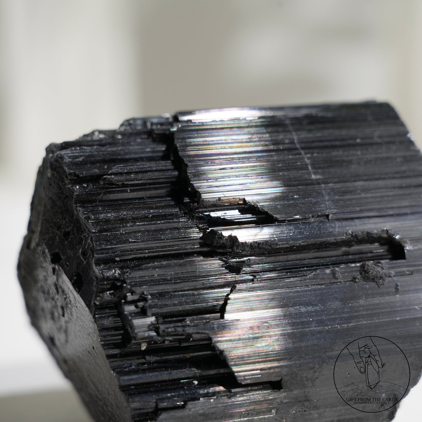 莫桑比克亮面黑碧璽原石