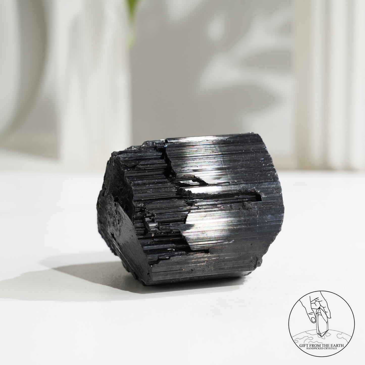 莫桑比克亮面黑碧璽原石