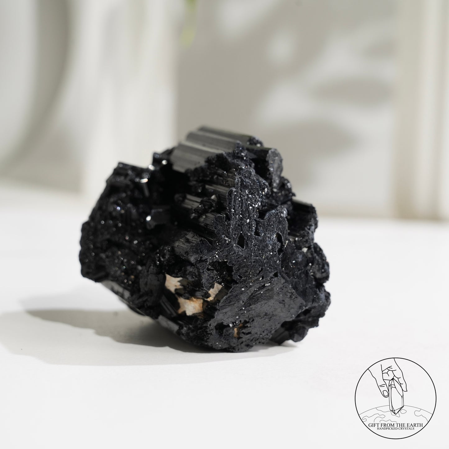 莫桑比克亮面黑碧璽原石