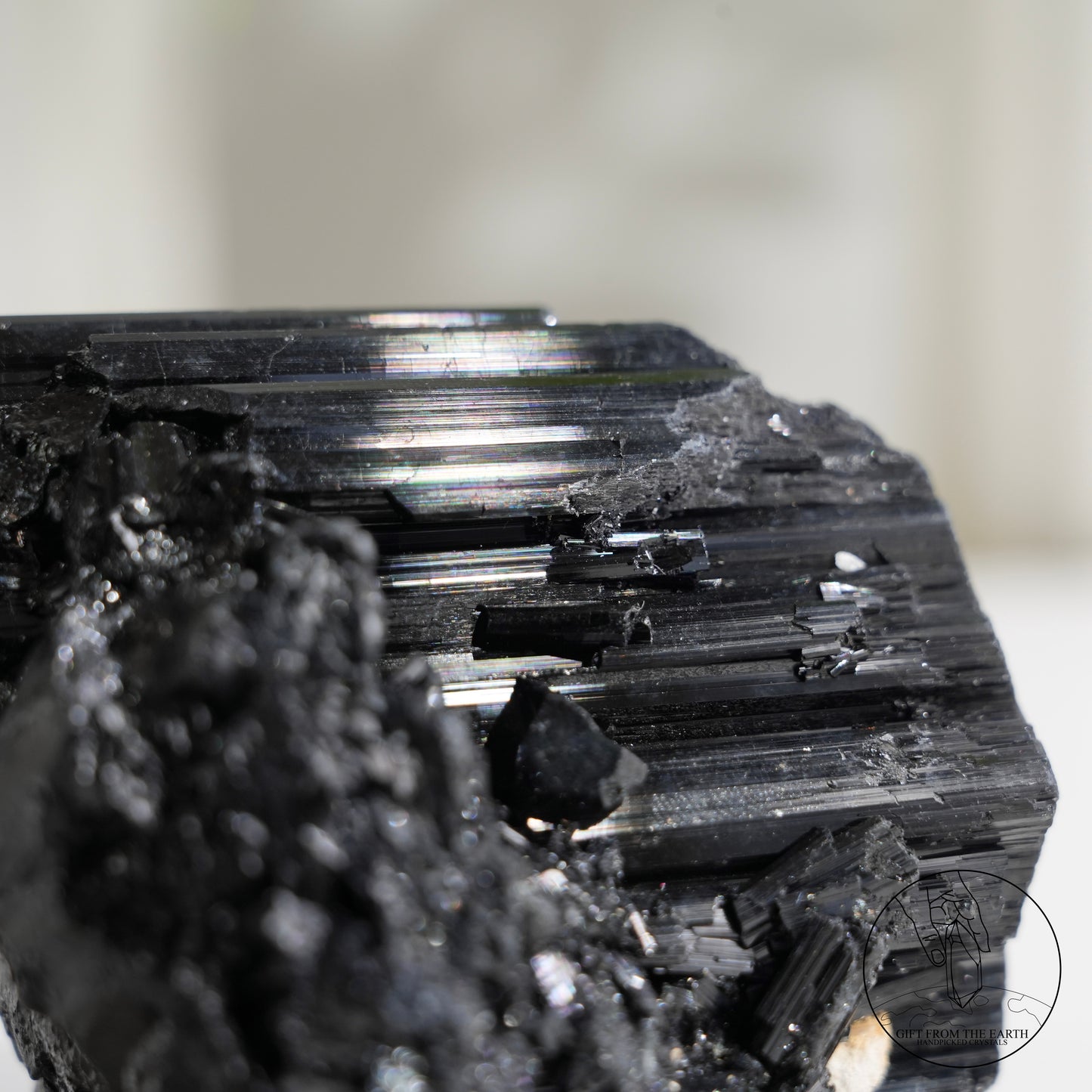 莫桑比克亮面黑碧璽原石