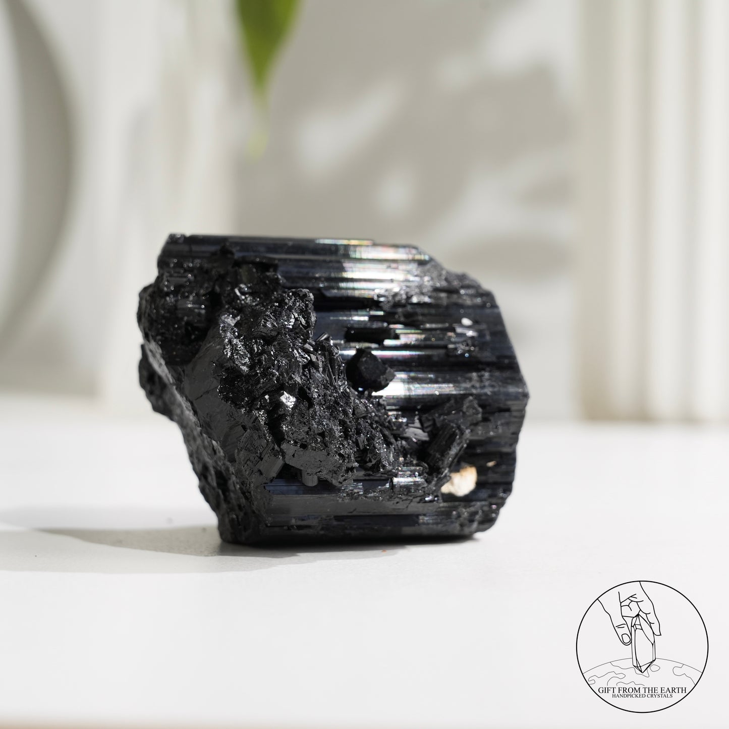 莫桑比克亮面黑碧璽原石