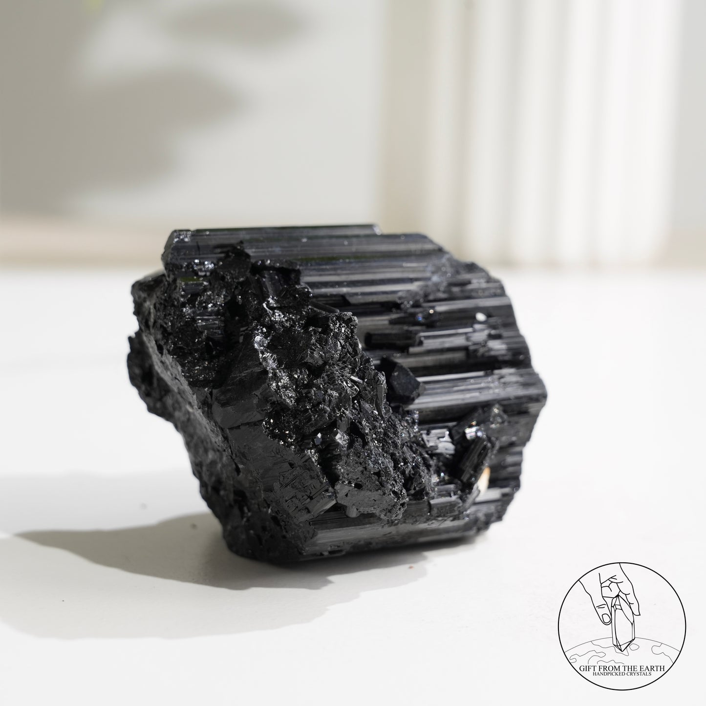 莫桑比克亮面黑碧璽原石