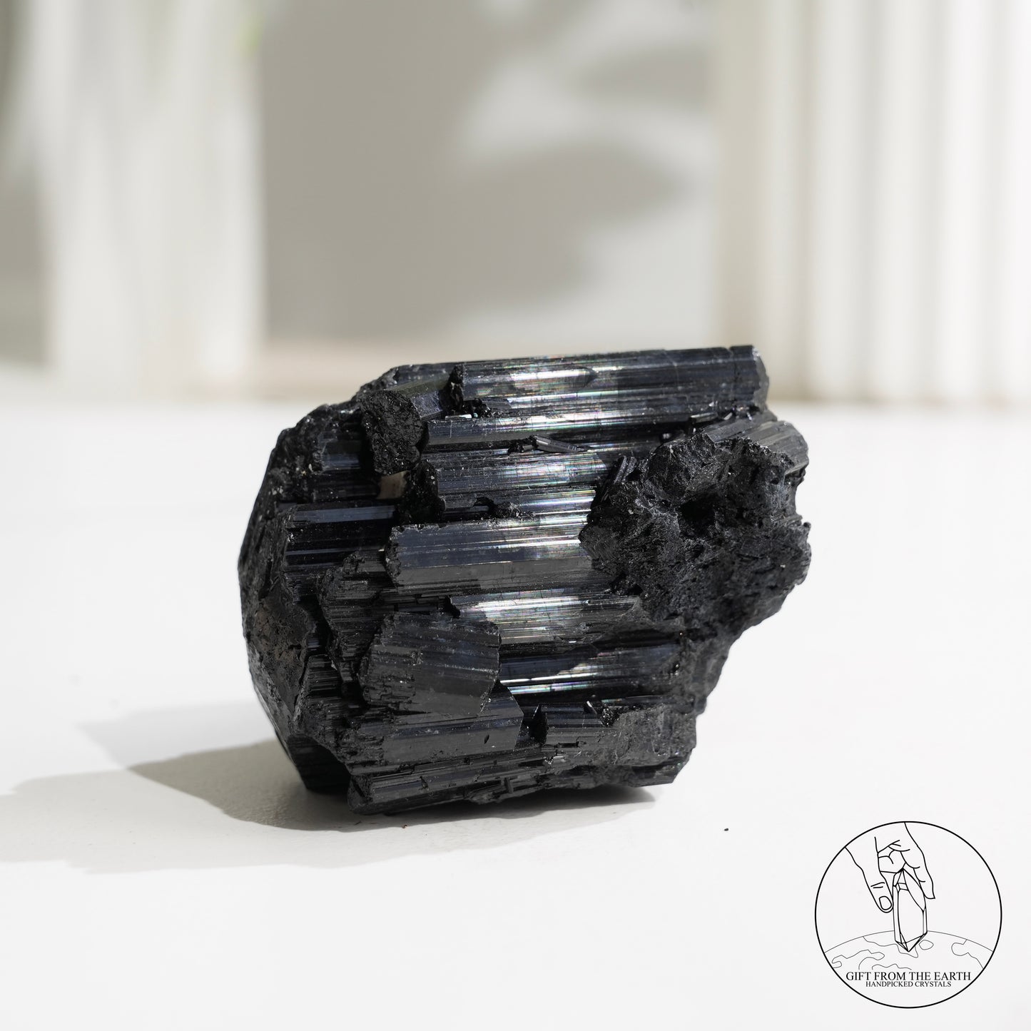 莫桑比克亮面黑碧璽原石