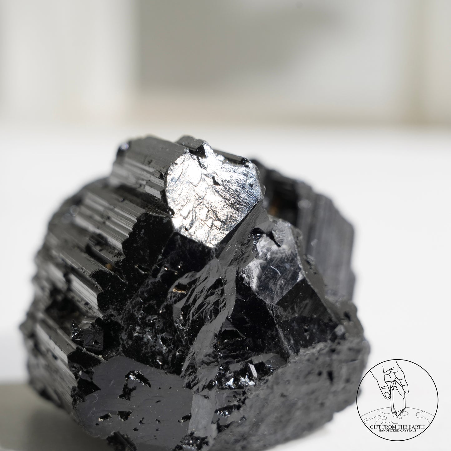 莫桑比克亮面黑碧璽原石