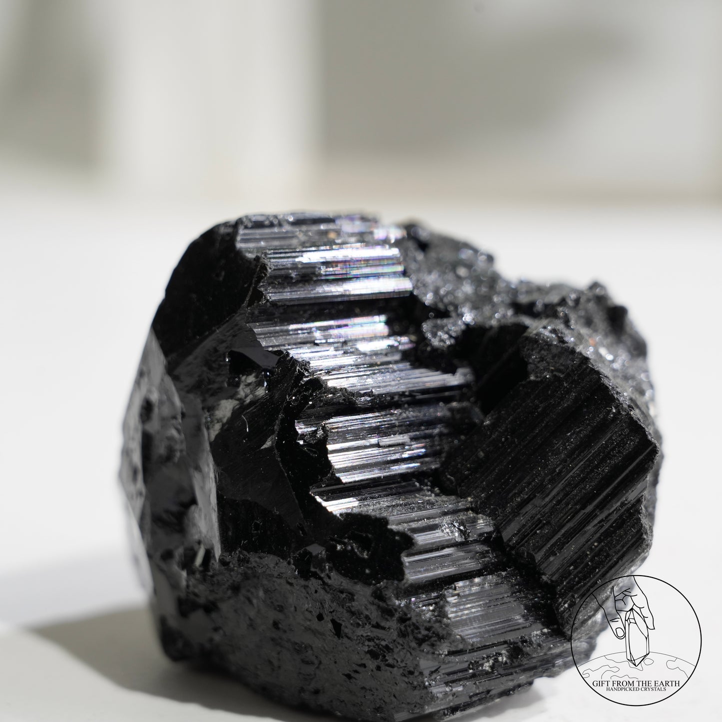 莫桑比克亮面黑碧璽原石