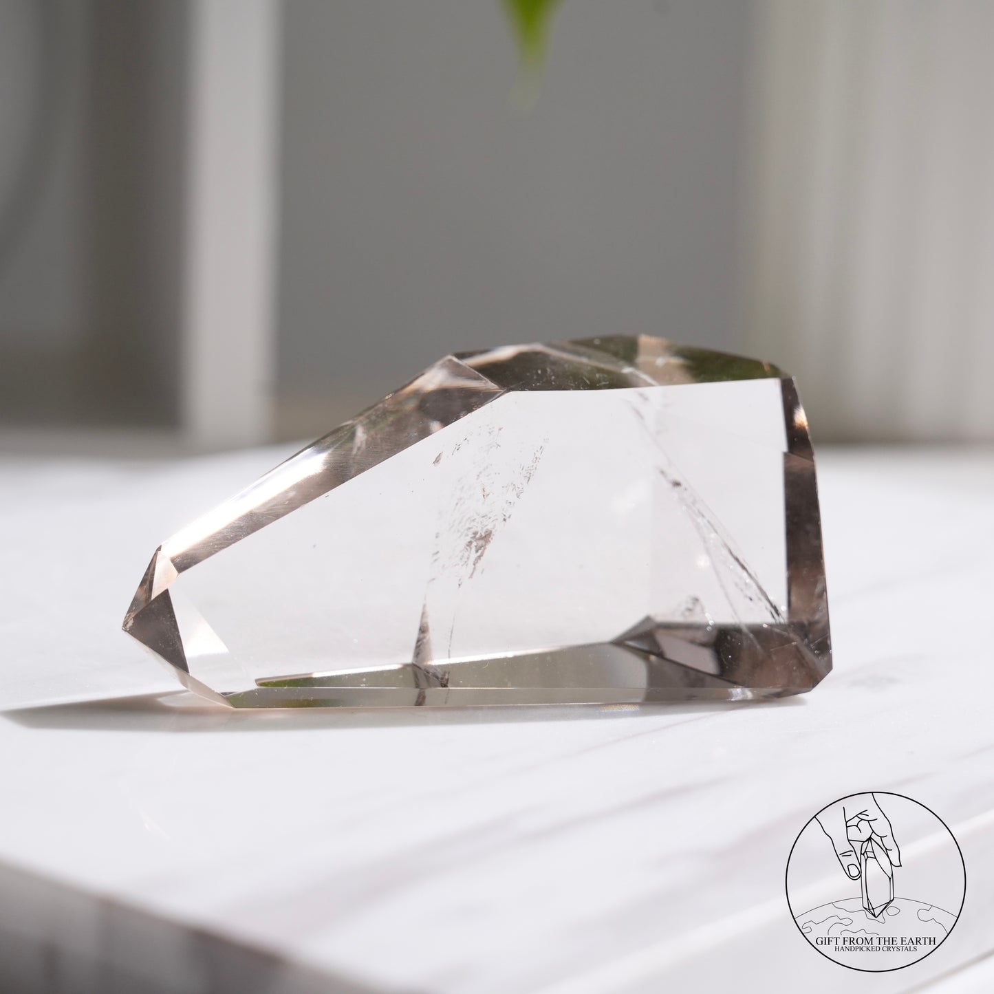 Smoky quartz freeform