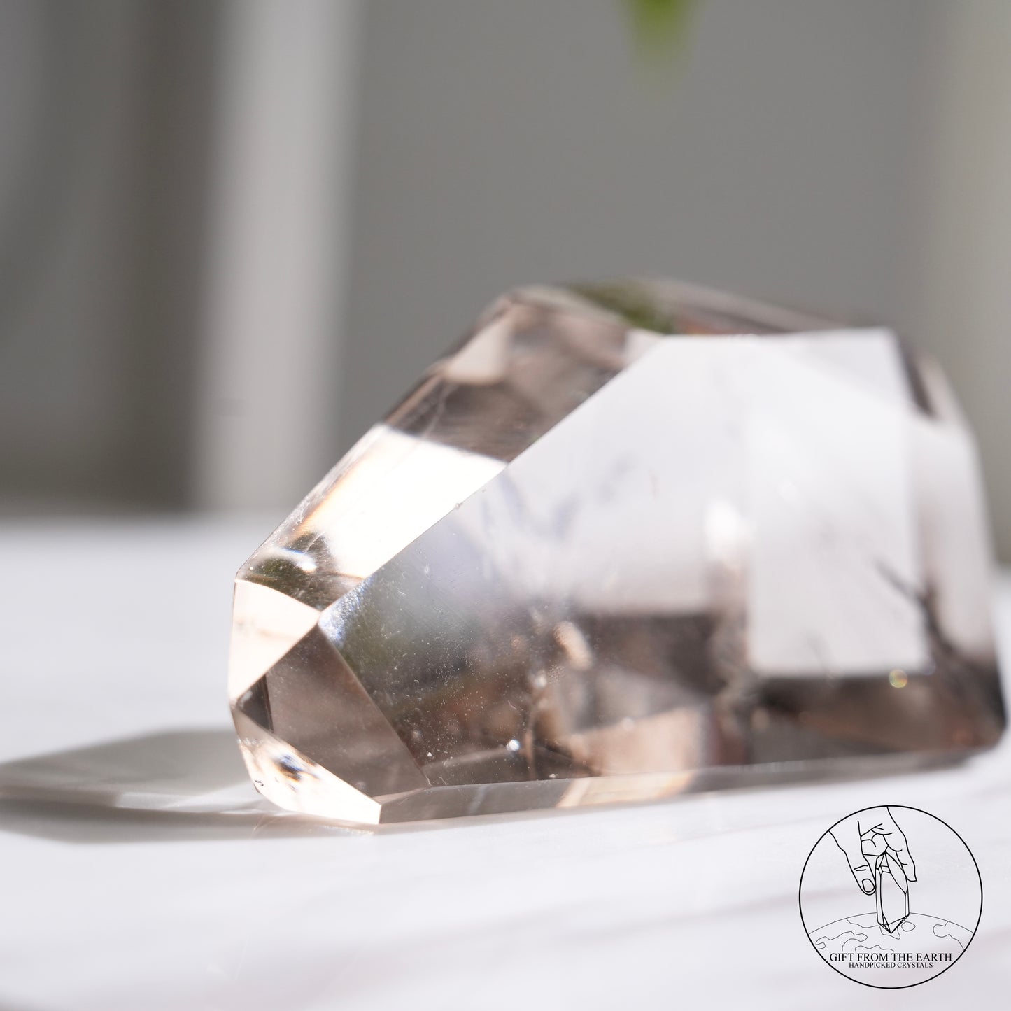 Smoky quartz freeform