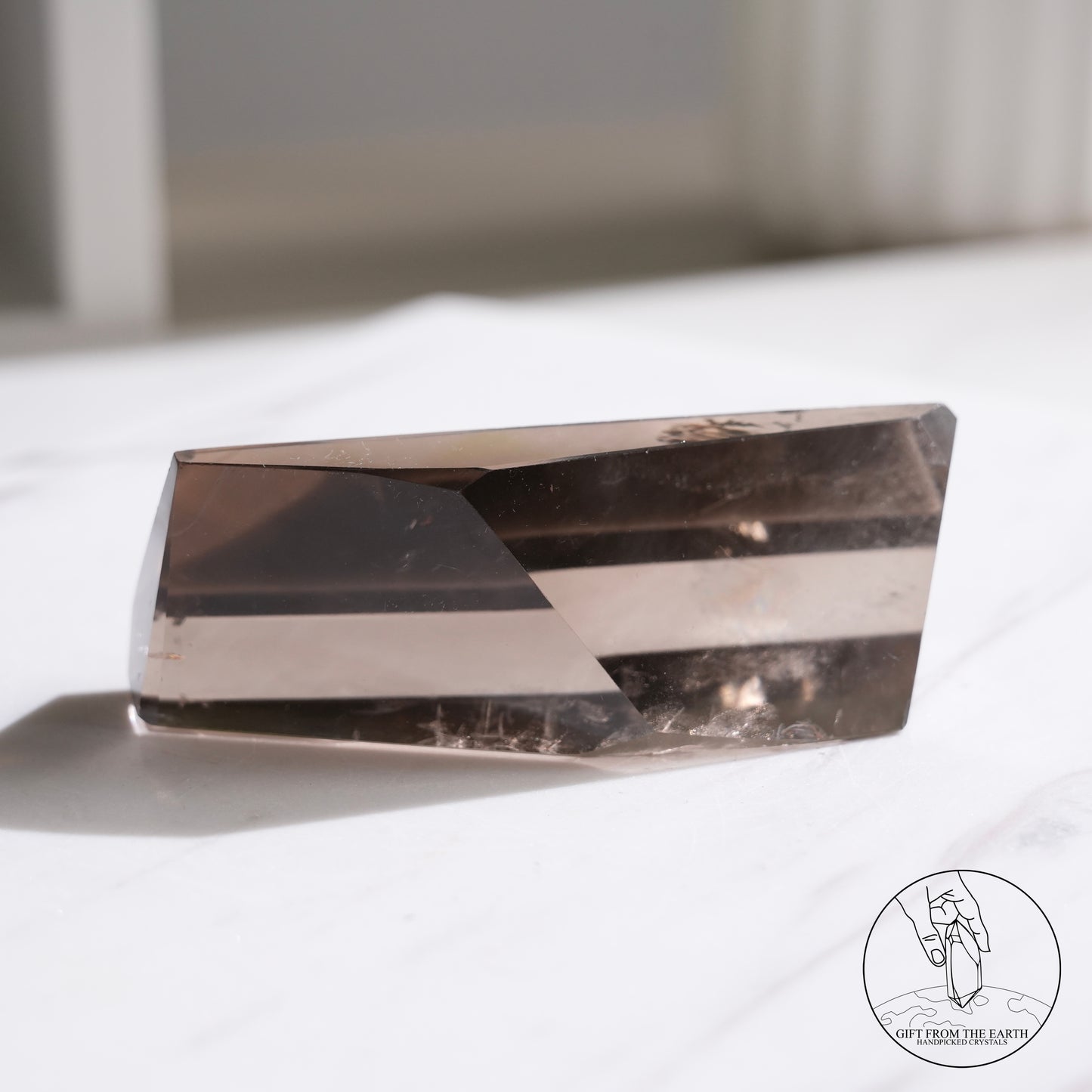 Smoky quartz freeform