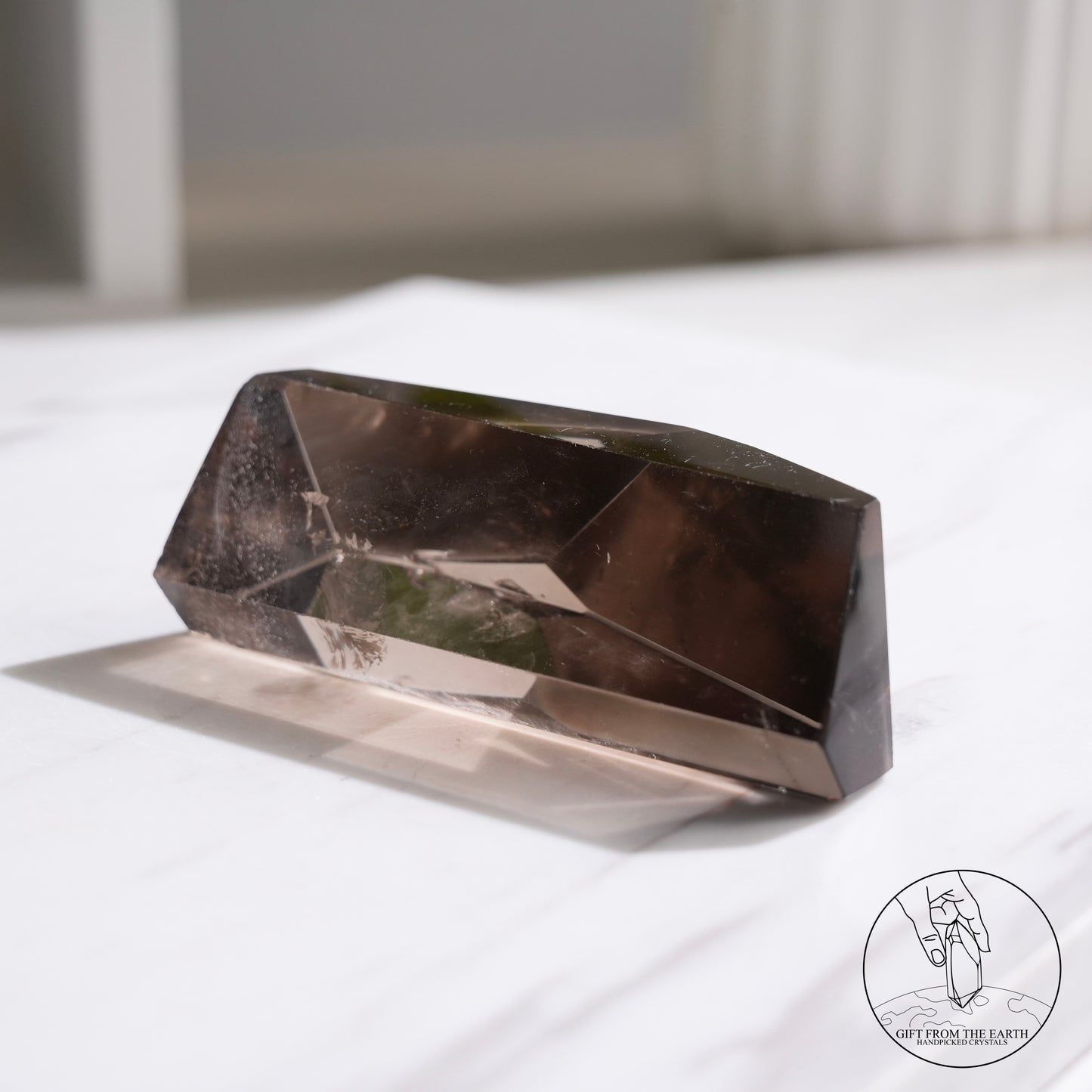 Smoky quartz freeform