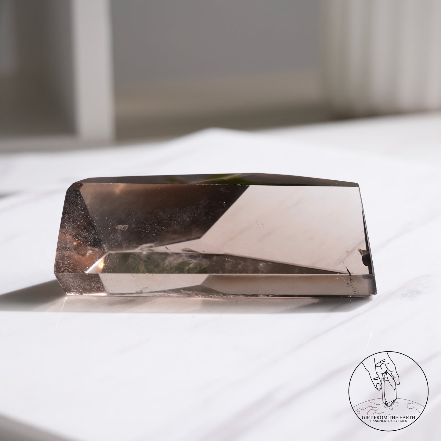 Smoky quartz freeform