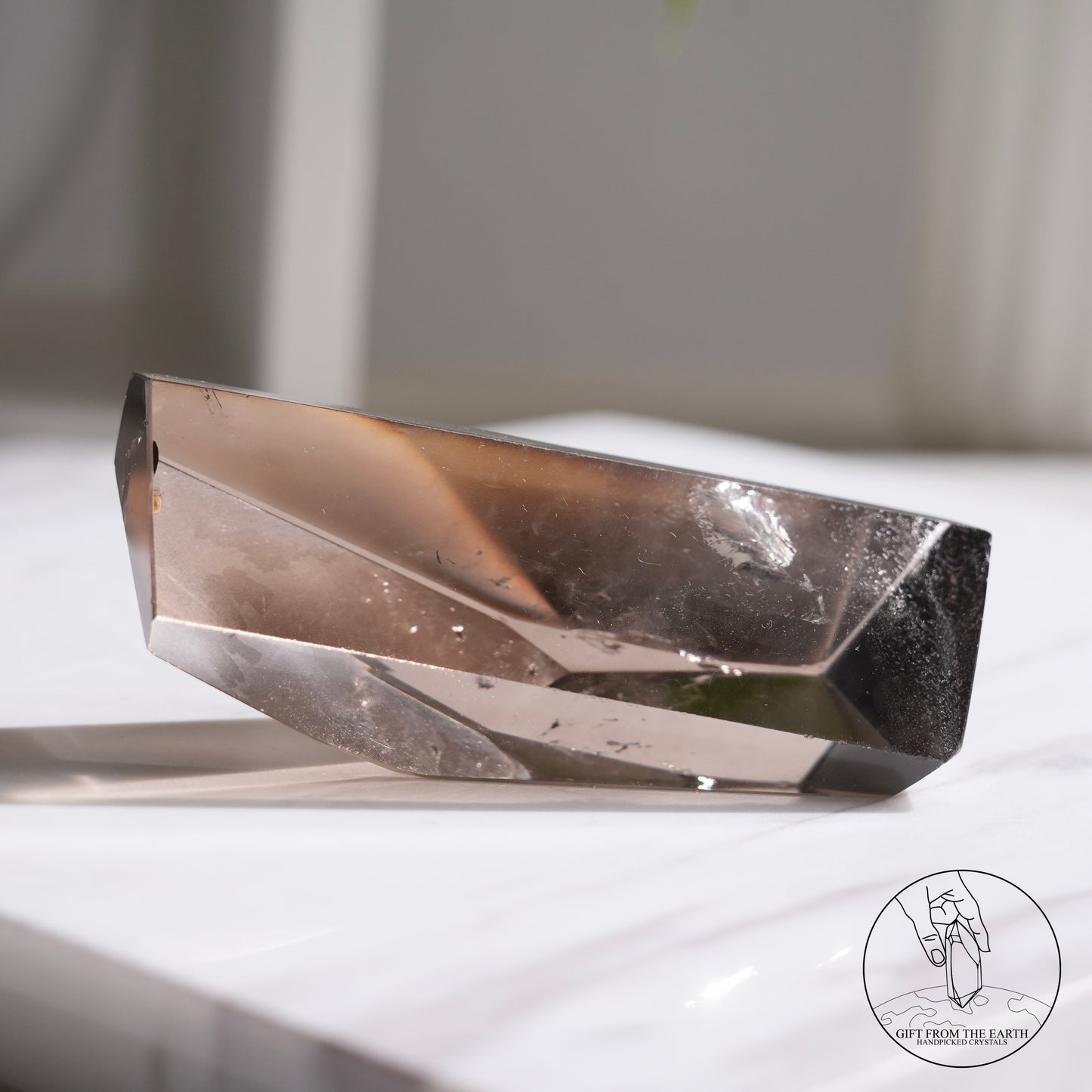 Smoky quartz freeform