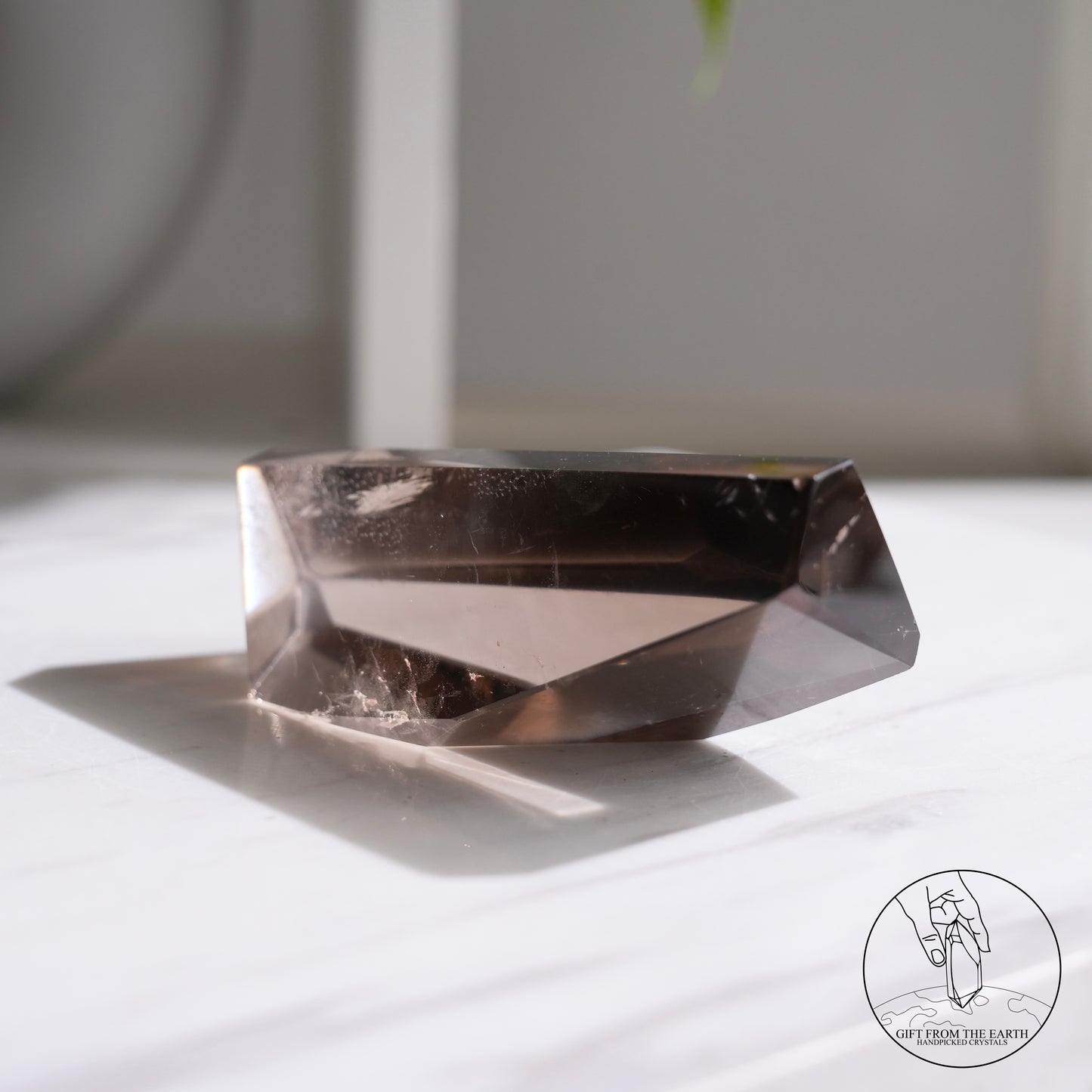 Smoky quartz freeform