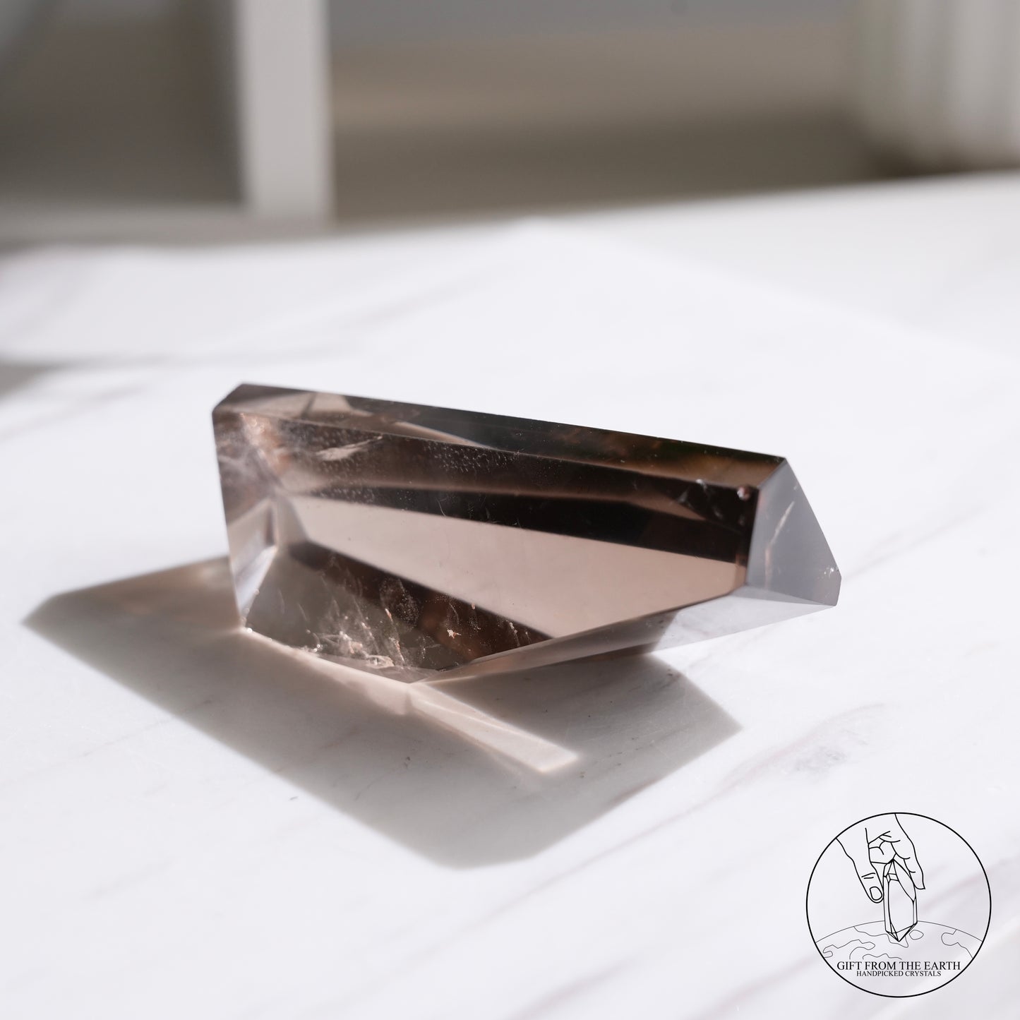 Smoky quartz freeform