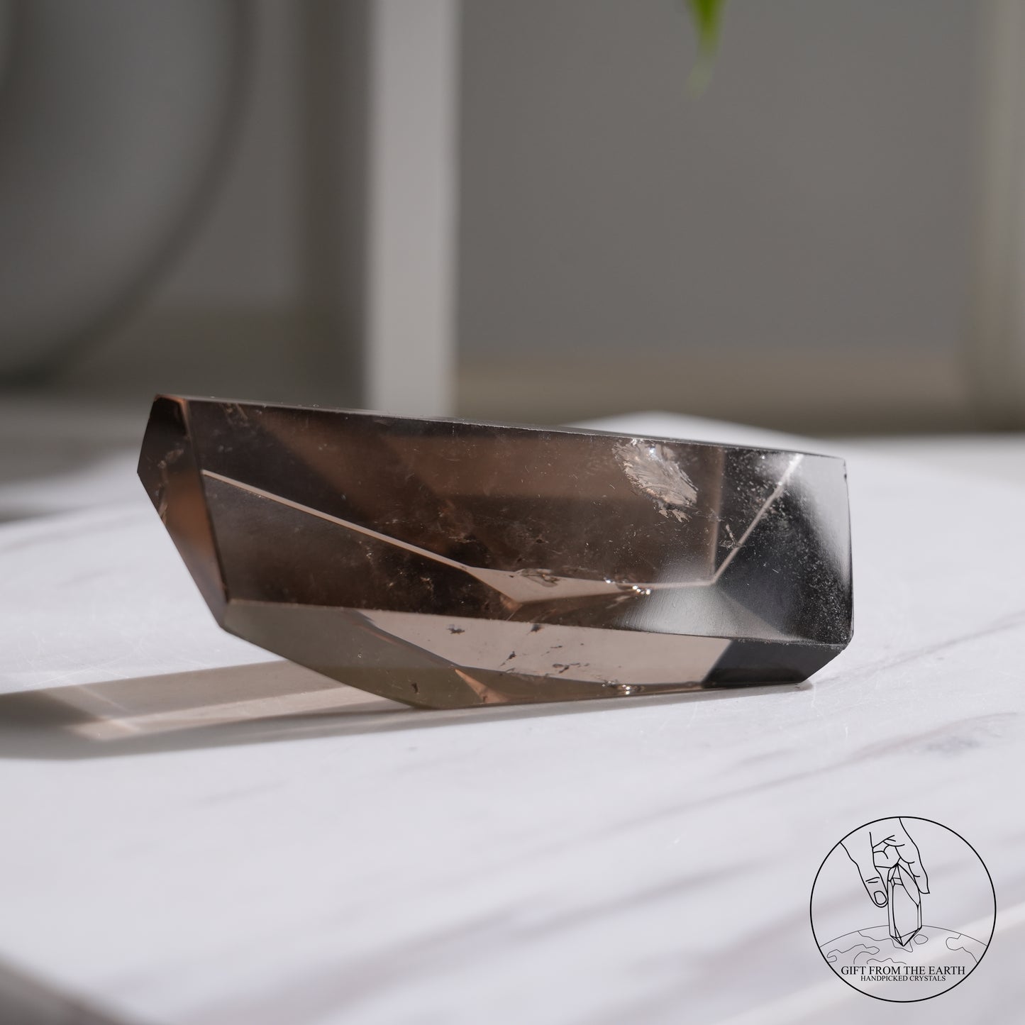 Smoky quartz freeform