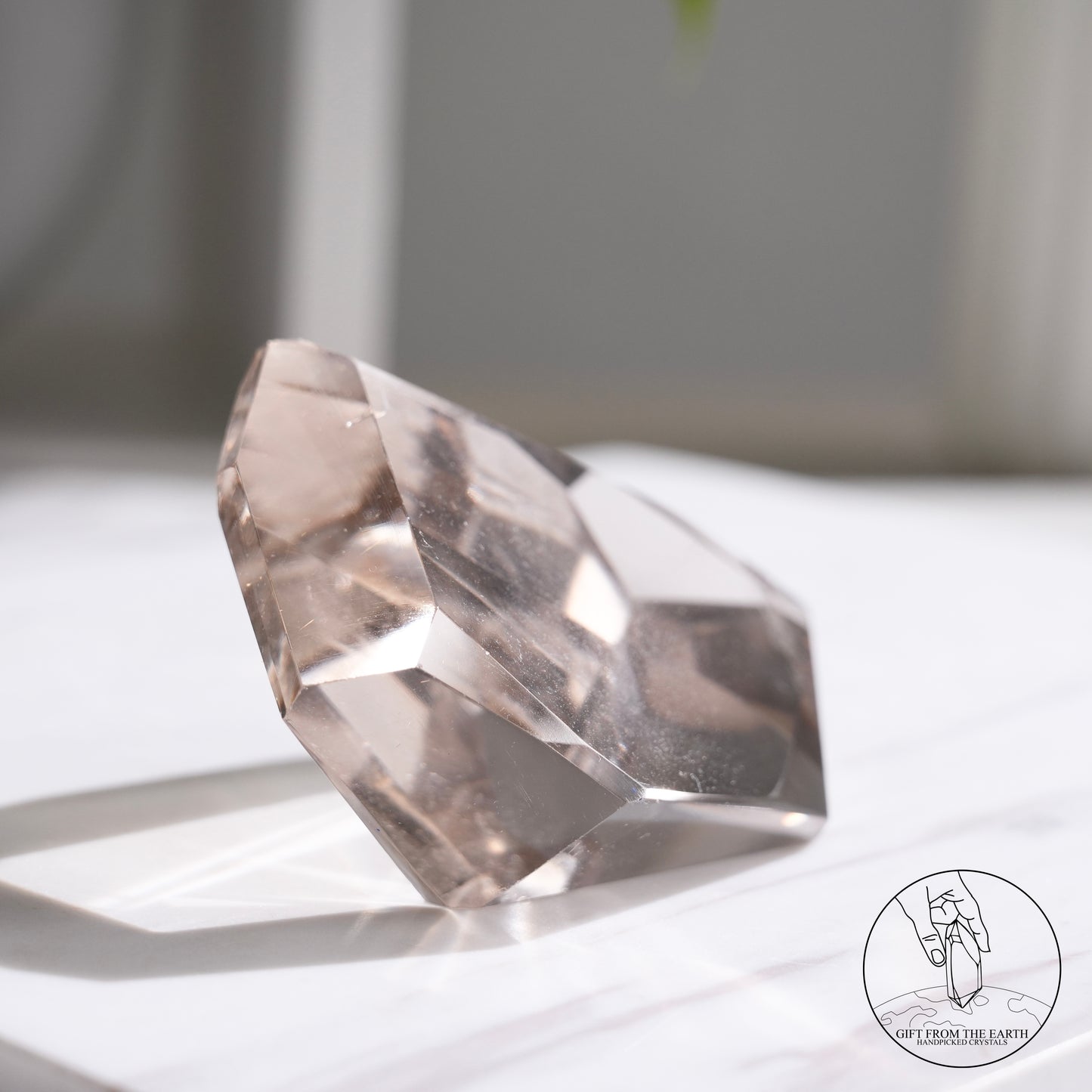 Smoky quartz freeform