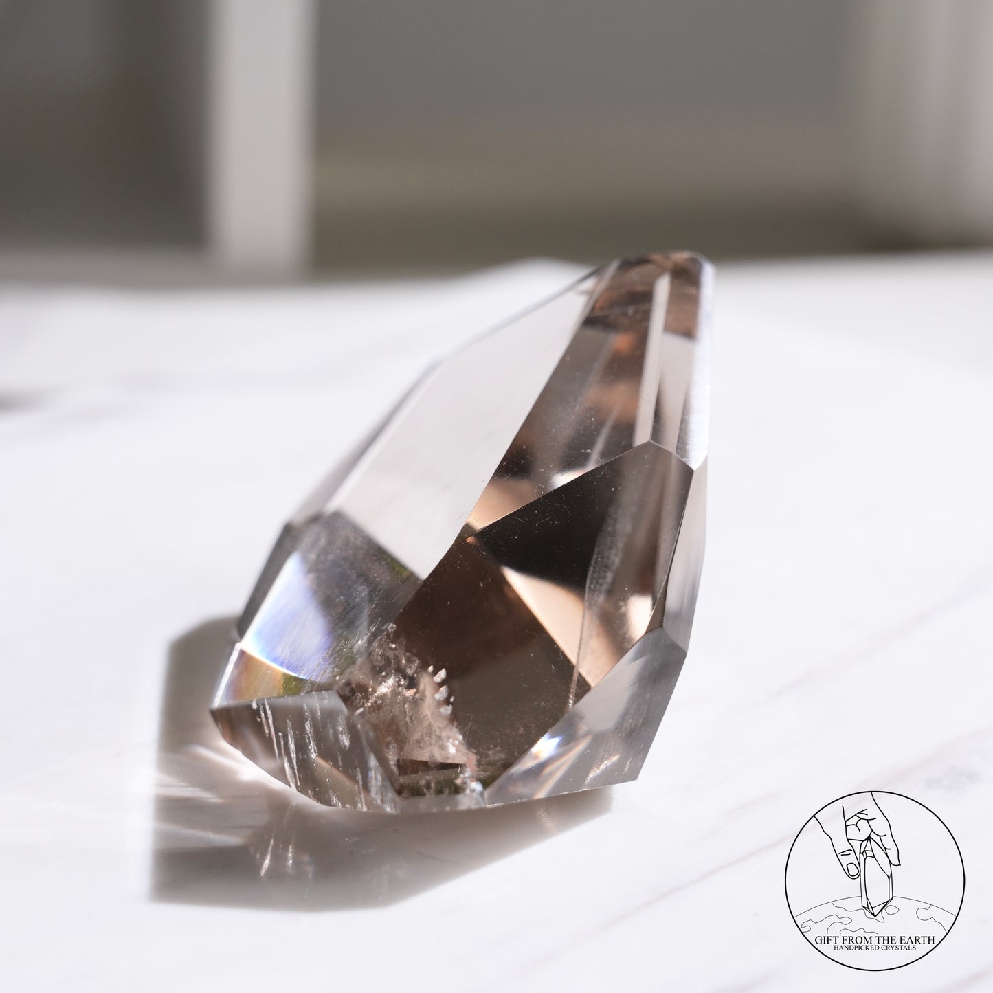 Smoky quartz freeform