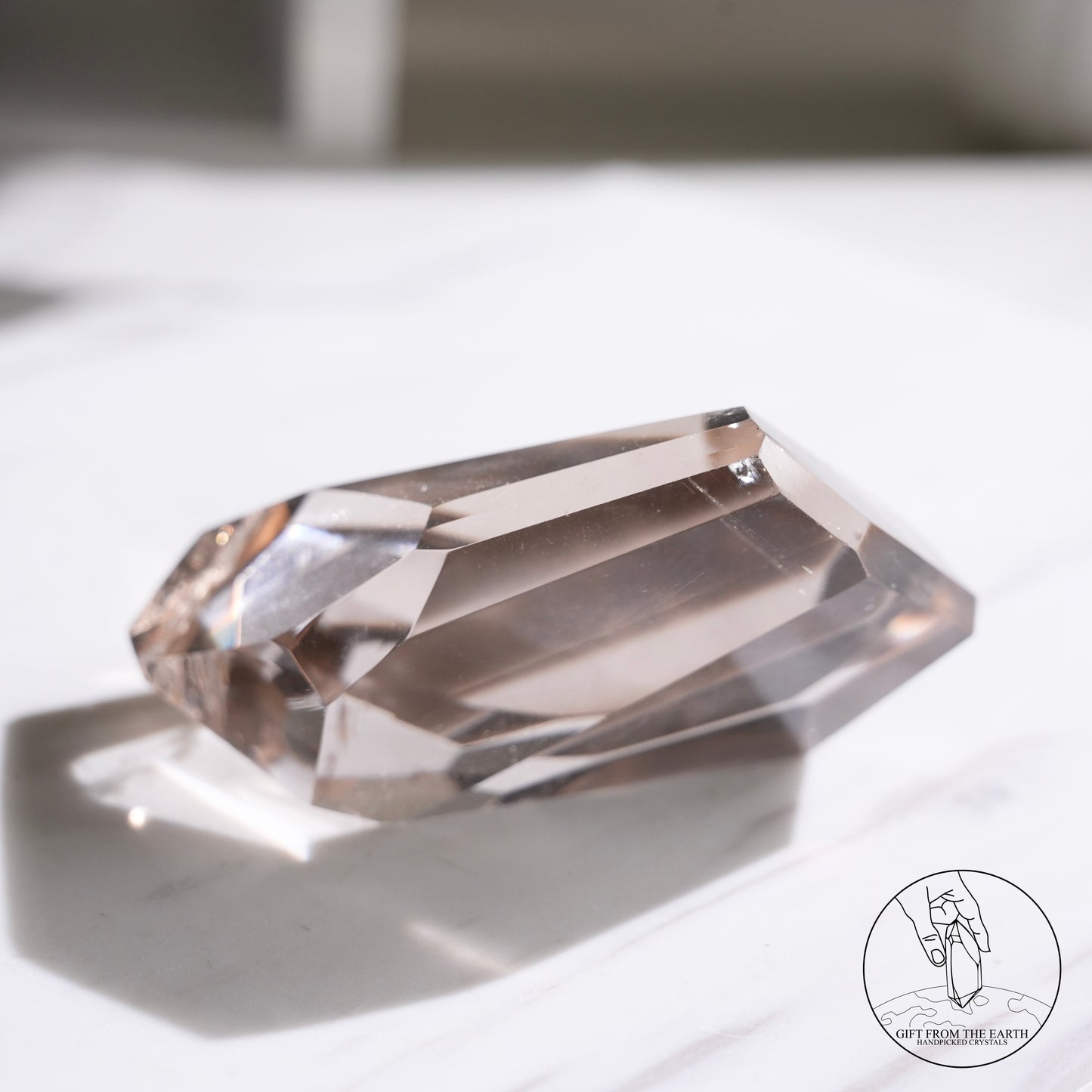 Smoky quartz freeform