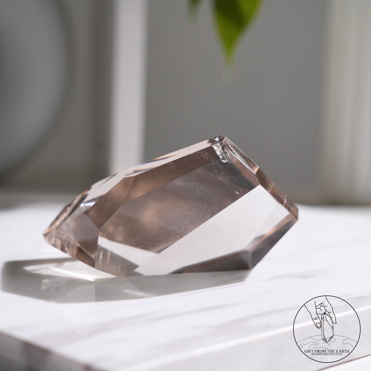 Smoky quartz freeform