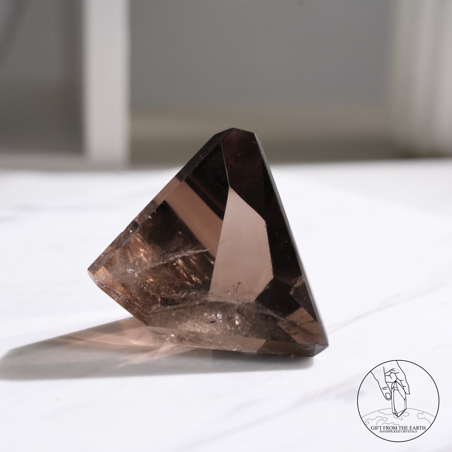 Smoky quartz freeform